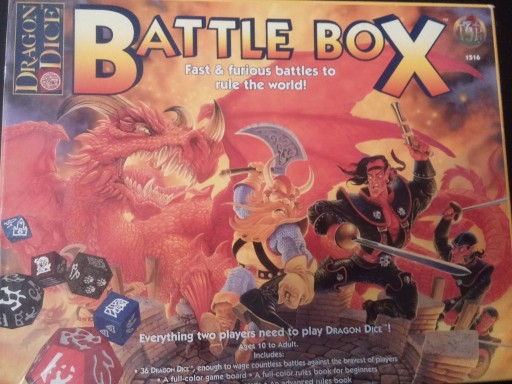 Zdjęcie oferty: BATTLE BOX - gra kościana wydawnictwa TSR; smoki