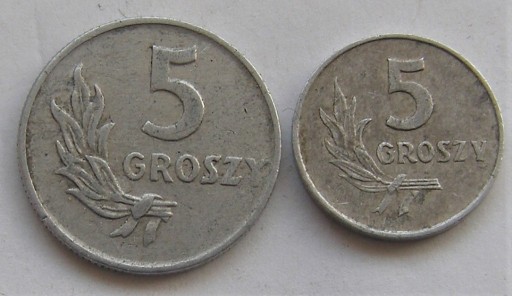 Zdjęcie oferty:  5 grosz 1949 i 1971 Polska PRL