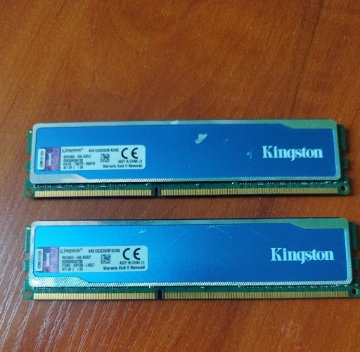 Zdjęcie oferty: Pamięć RAM DDR3 Kingston HyperX blu 8GB 2x4