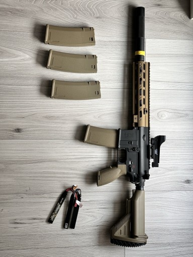Zdjęcie oferty: Specna Arms SA-PH24 Prime Aster II + M135 + kolimator + magazynki + LiPo