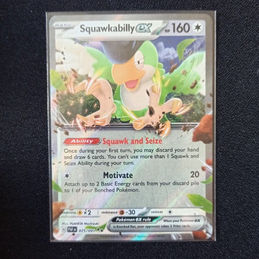 Zdjęcie oferty: Pokémon Squawkabilly EX Paldean Fates 75/91