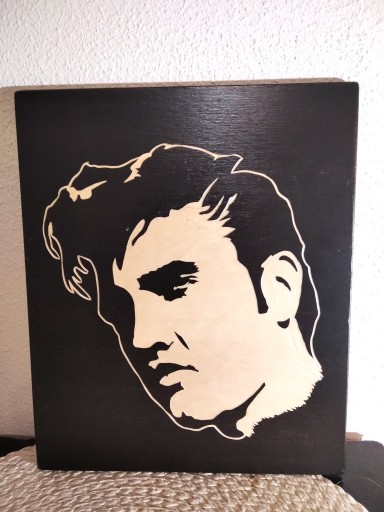 Zdjęcie oferty: Obraz ręcznie rzeźbiony. "Elvis"