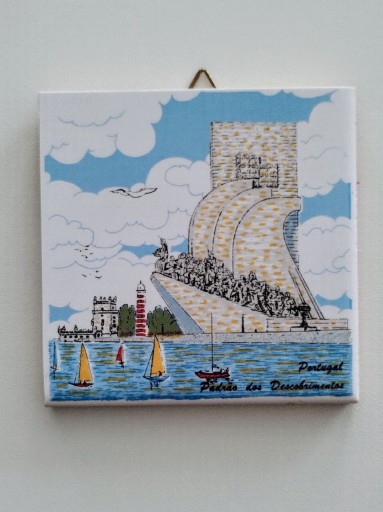 Zdjęcie oferty: Obrazek ceramika oryginalny z Portugalii 7,5x7,5cm