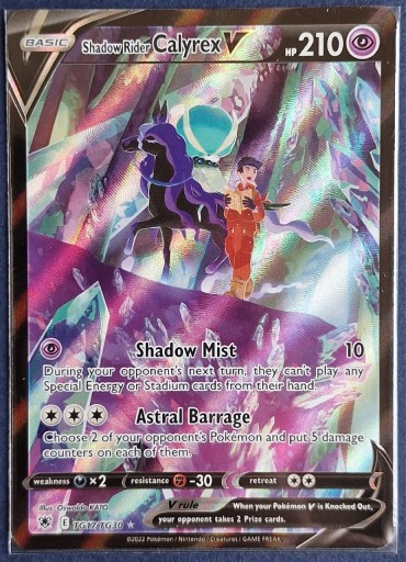 Zdjęcie oferty: Pokemon TCG Shadow Rider Calyrex V Ultra Rare 