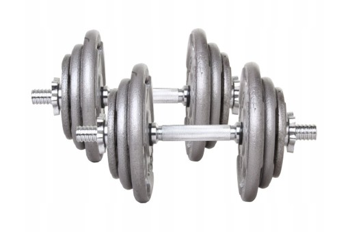 Zdjęcie oferty: Hantle żeliwne regulowane Platinum Fitness 2x 20 k