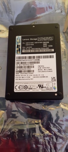Zdjęcie oferty: Dysk serwerowy Lenowo SSD SAS 960GB 2.5" Nowy