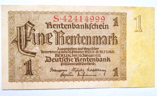 Zdjęcie oferty: 1 marka niemiecka 1937