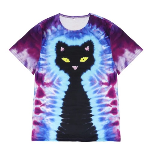 Zdjęcie oferty: Koszulka damska t-shirt S 3D kot kotek vintage