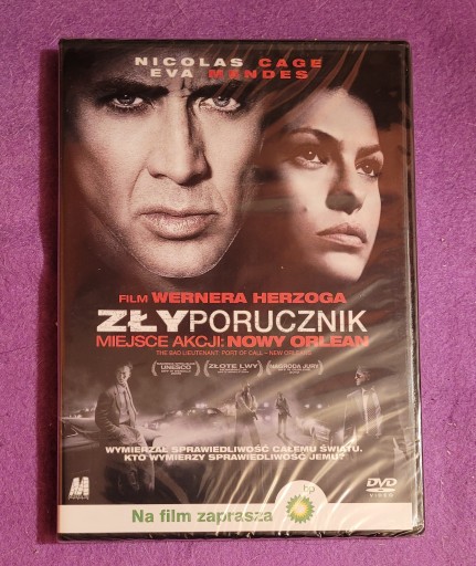 Zdjęcie oferty: Film Zły porucznik płyta DVD Nicolas Cage