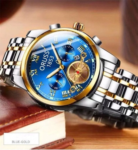 Zdjęcie oferty: Zegarek kwarcowy biznesowy elegancki męski stal