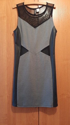Zdjęcie oferty: sukienka mini z siatką i eko skórą XS/S