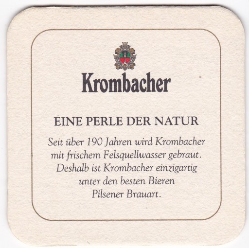 Zdjęcie oferty: Niemcy - Krombacher Brauerei Kreuztal 16