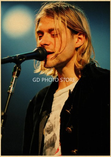 Zdjęcie oferty: PIĘKNY plakat muzyczny vintage KURT COBAIN Nirvana