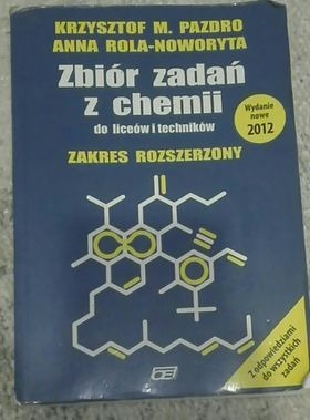 Zdjęcie oferty: Zbiór zadań z chemii rozszerzony Krzysztof Pazdro 