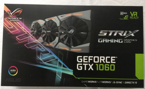 Zdjęcie oferty: Karta graficzna GEFORCE GTX 1060 6GB ASUS STRIX OC