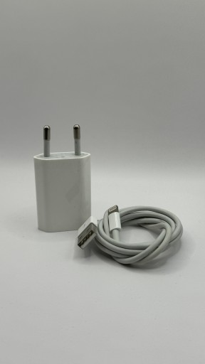 Zdjęcie oferty: Oryginalny kabel Lightning USB 1 M +Kostka 5 W