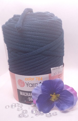 Zdjęcie oferty: YarnArt Macrame Cord 5mm - 784 Granat 