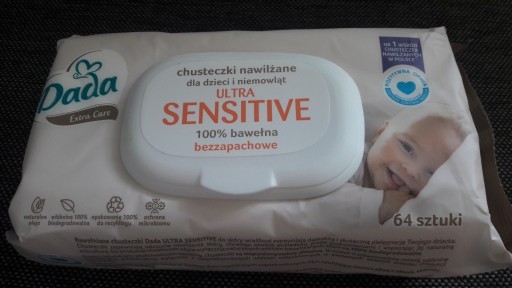 Zdjęcie oferty: Chusteczki nawilżane Dada ULTRA SENSITIVE