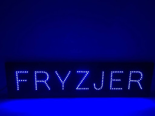 Zdjęcie oferty: Szyld LED FRYZJER 77x20cm zewnętrzna