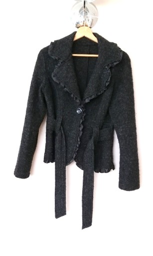 Zdjęcie oferty: czarna elegancka marynarka damska czarny żakiet wdzianko 38M 40L modne