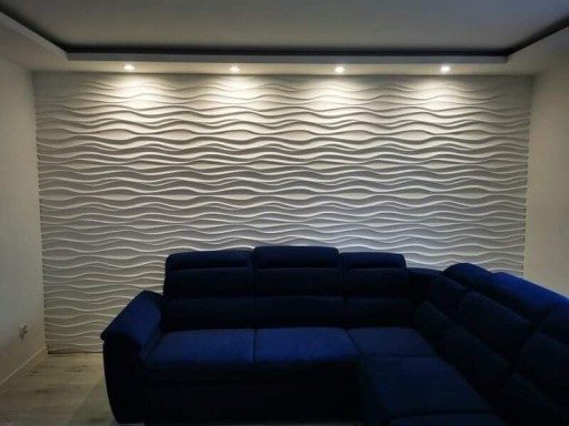 Zdjęcie oferty: Panel 3d ścienny gipsowy dekoracyjny OD RĘKI Fala