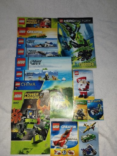 Zdjęcie oferty: 13 Instrukcji +3 Figurki Lego