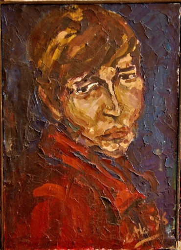 Zdjęcie oferty: Portret kobiety obraz olejny 1996  sygnowany 39x55