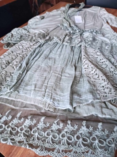 Zdjęcie oferty: Made in Italy sukienka oliwka  3 części bawełna