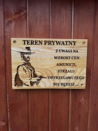 Zdjęcie oferty: Teren prywatny tabliczka informacyjna