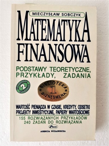 Zdjęcie oferty: Matematyka finansowa. Mieczysław Sobczyk