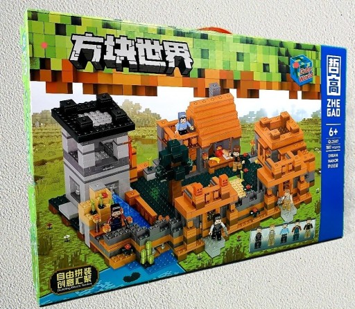 Zdjęcie oferty: Klocki Nowe Minecraft 1187 klocków  wioska 