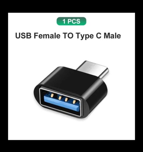 Zdjęcie oferty: Reduktor Adapter wtyczka z TYP-C na USB Black 