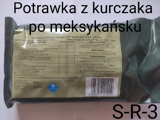 Zdjęcie oferty: Indywidualna racja żywnościowa PL MRE SR3 S-R-3