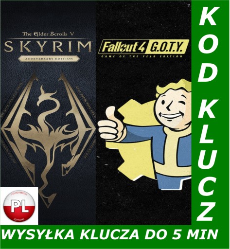 Zdjęcie oferty: Skyrim Anniversary Edition + Fallout 4 GOTY Xbox 