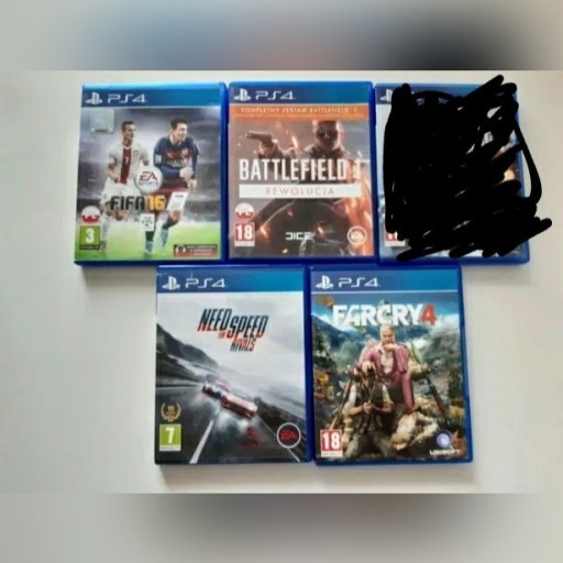 Zdjęcie oferty: GRY PS4 BATTLEFIELD 1 FIFA 16 NEED FOR SPEED  