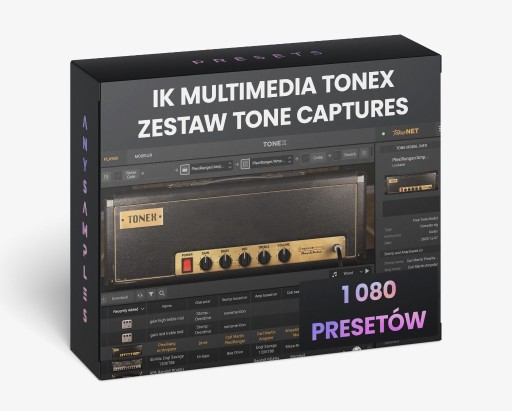 Zdjęcie oferty: Tone Captures IK Multimedia ToneX | 1 080 presetów