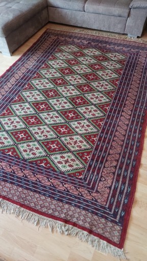 Zdjęcie oferty: Piękny  pakistański ręcznie  tkany wełniany dywan 