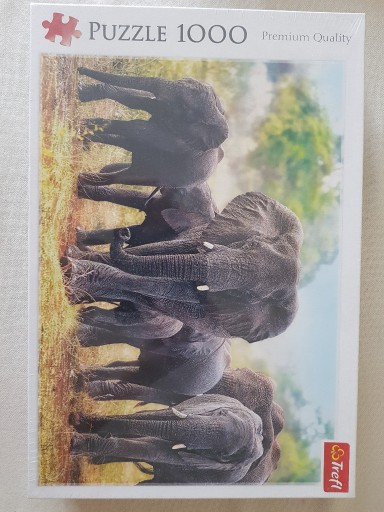 Zdjęcie oferty: Trefl Puzzle 1000 - Słonie Afrykańskie