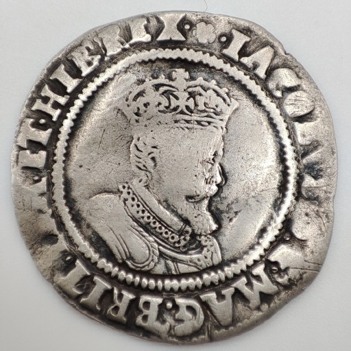 Zdjęcie oferty: Moneta srebrna 1 szyling 1603-1605 Irlandia 