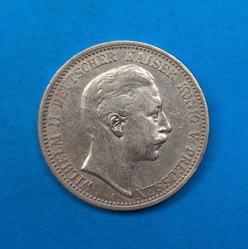 Zdjęcie oferty: Niemcy, Prusy 2 marki 1902, Wilhelm II, Ag 0,900