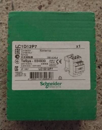 Zdjęcie oferty: TeSys Deca Stycznik mocy 12A 3P 230V AC 