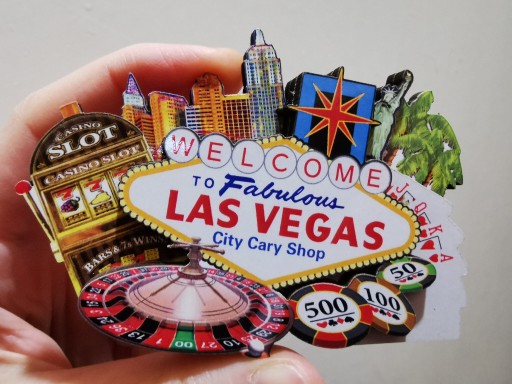 Zdjęcie oferty: Zagraniczny magnes na lodówkę 3D USA Las Vegas
