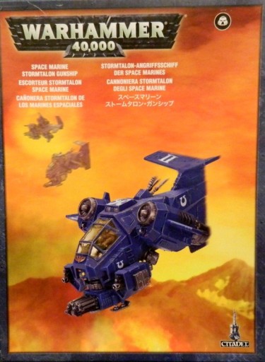 Zdjęcie oferty: Space Marine STORMTALON GUNSHIP statek 13cm dł. Warhammer 40k