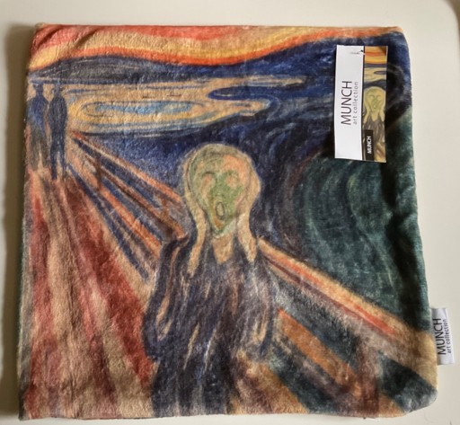 Zdjęcie oferty: Poszewka flanelowa Munch krzyk rozmiar 40x40 nowa