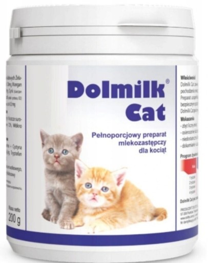 Zdjęcie oferty: DOLMILK CAT mleko dla kociąt - bez butelki 200g