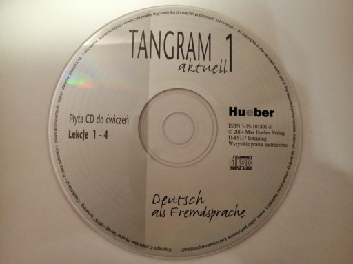 Zdjęcie oferty: Tangram aktuell 1, Lekcje 1-4, Płyta CD do ćwiczeń