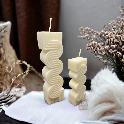 Zdjęcie oferty: Świeca świeczka z wosku sojowego kolumna zestaw
