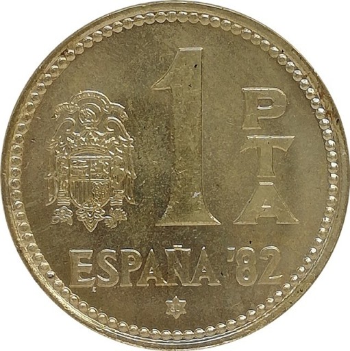 Zdjęcie oferty: Hiszpania 1 peseta 1980, KM#816