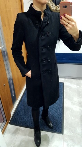 Zdjęcie oferty: "Zara" Czarny płaszcz r. S