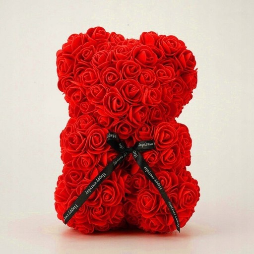 Zdjęcie oferty: Stan: Nowy  Miś z róż 25cm z płatków róż Rose Bear
